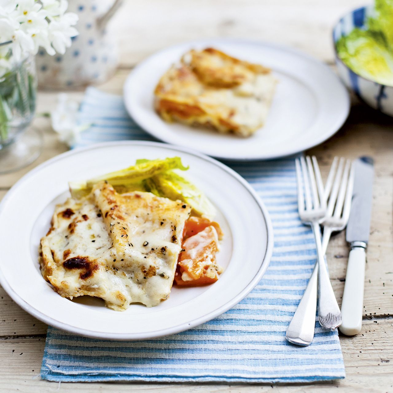 Squash and Goats Cheese Lasagne-food-spring dining-woman and home