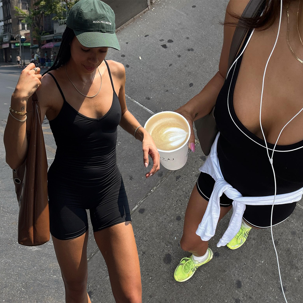 Women in workout attire