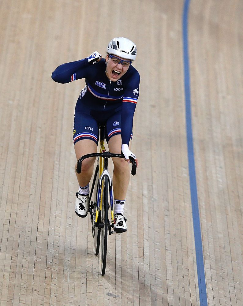 Laurie Berthon (France) was the happiest silver medalist of the worlds