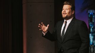 James Corden speaks to the audience during The Late Late Show on Tuesday, March 22, 2022
