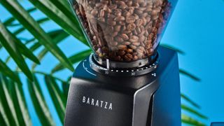 the baratza encore esp coffee grinder with a 200g capacity hopper, steel burr, with plastic black exterior