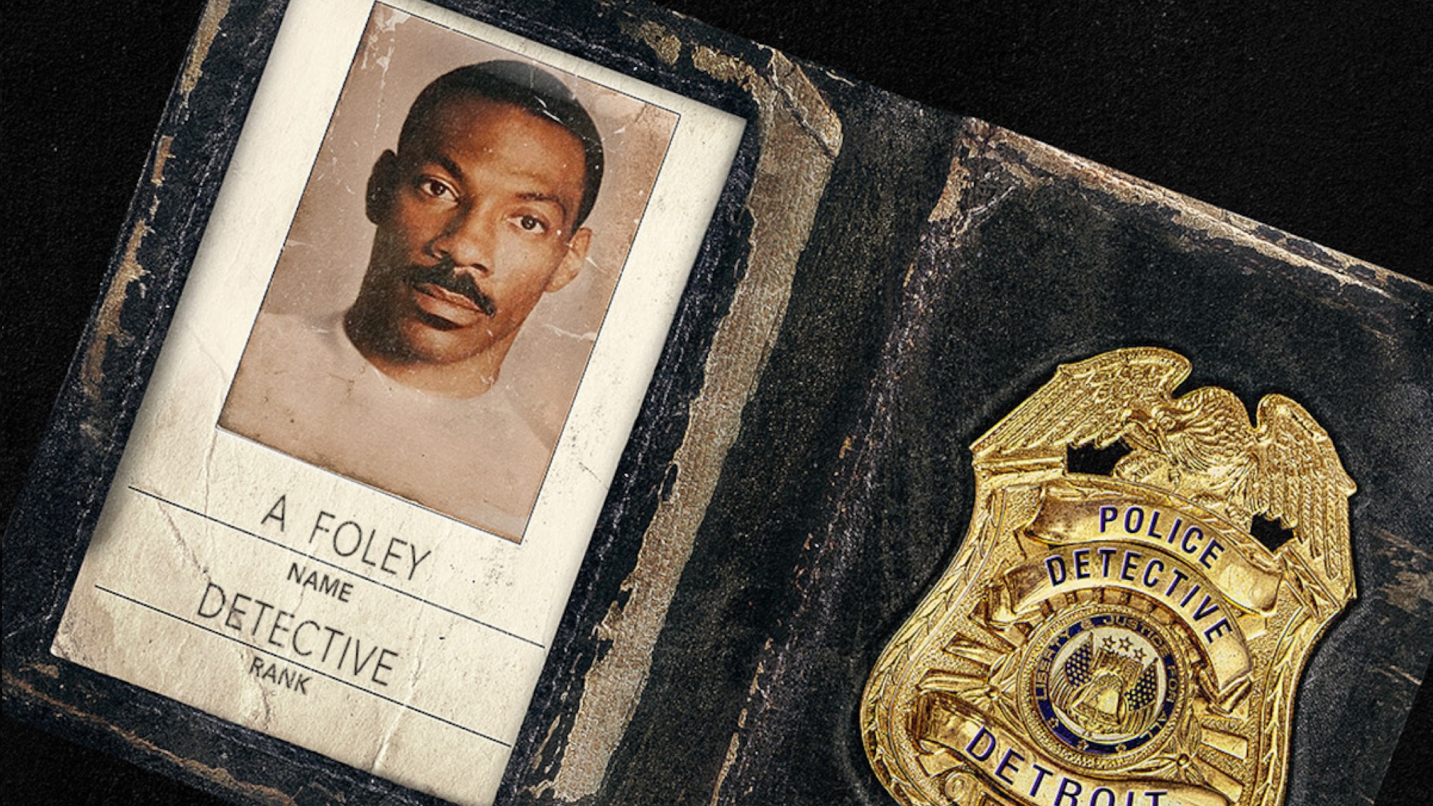 A screenshot of Axel Foley's police badge and photograph in Beverly Hills Cop 4