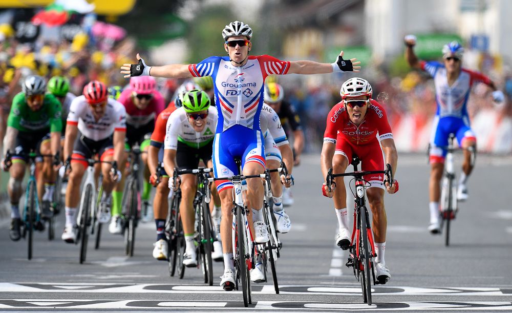 Arnaud Demare wins stage 18 at the Tour de France