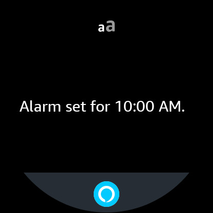 The Alexa app on Wear OS