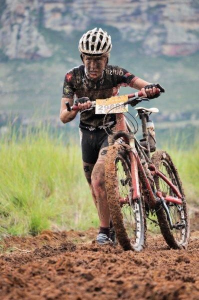 The mud even made the flat roads tough.