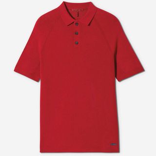 Sun Day Red 3D Knit Polo - Red