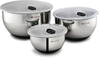 HexClad Stainless Steel Mixing Bowl Set HexClad Stainless Steel Mixing Bowl Set