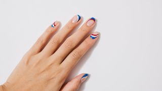 Simple 4th of July nail designs by Bellacures
