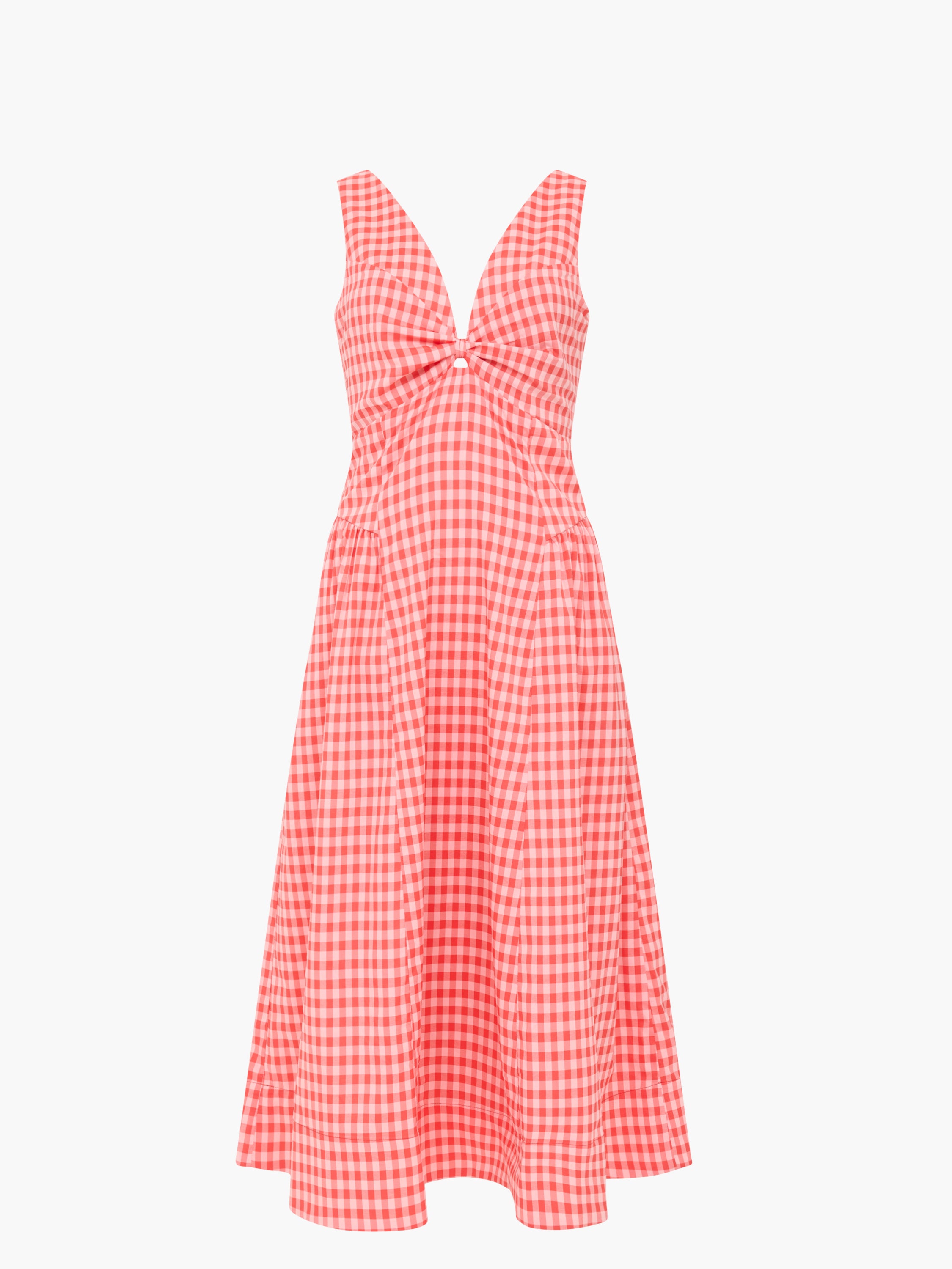 Sheila Voluminous Gingham Midi Dress