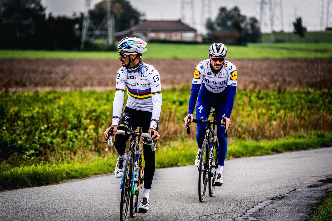 Alaphilippe surveys his new surroundings