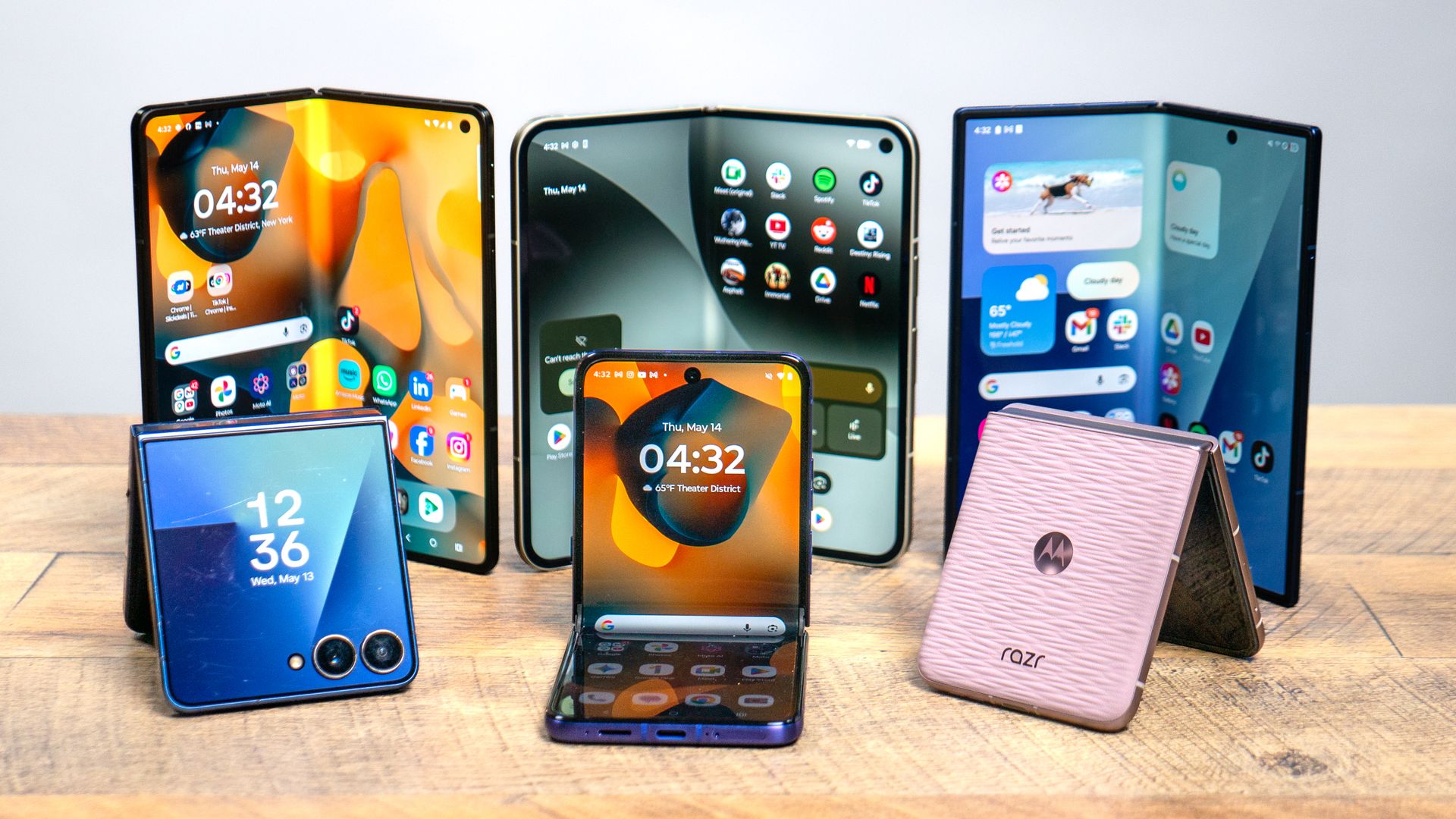 A selection of the best foldable phones