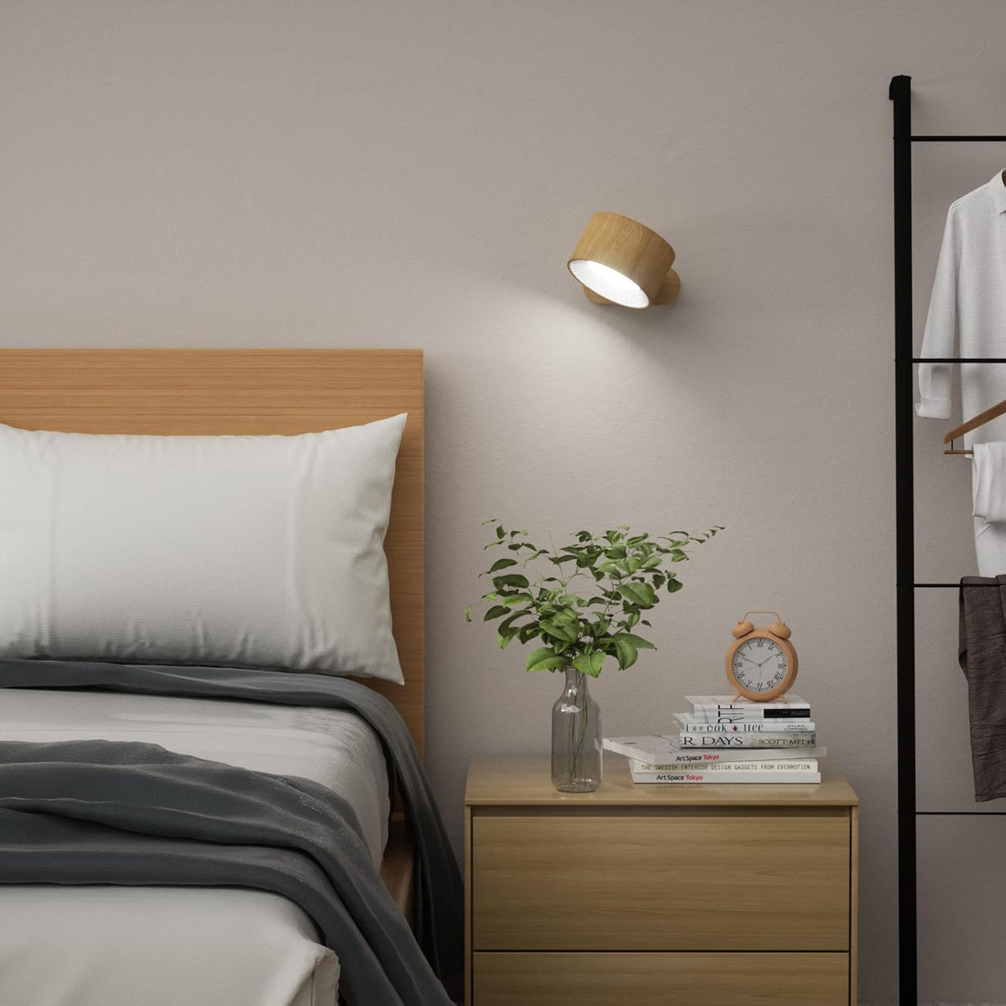 Amazon Fealive Store Wall Light LED Wall lamp with Rechargeable Battery Operated 2