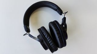 Audio-Technica ATH-M20xBT review: headphones from above on a white table