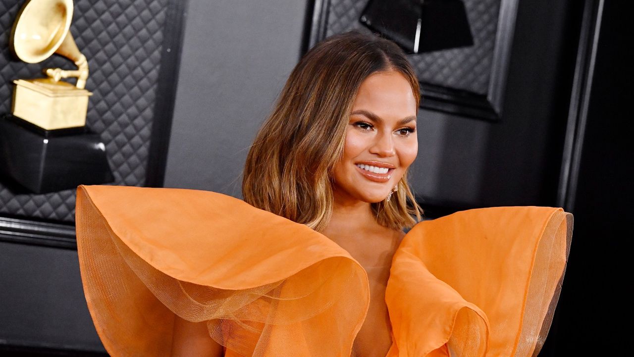 Chrissy Teigen attends the 62nd Annual GRAMMY Awards at STAPLES Center on January 26, 2020 in Los Angeles, California.