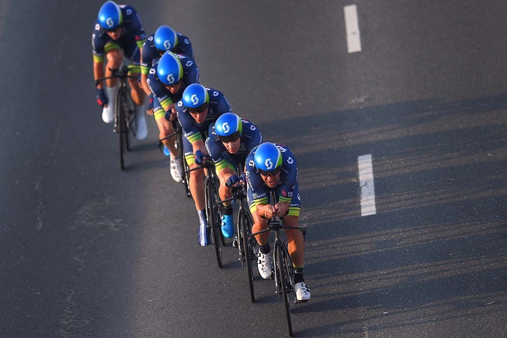 Orica-Bike Exchange took bronze