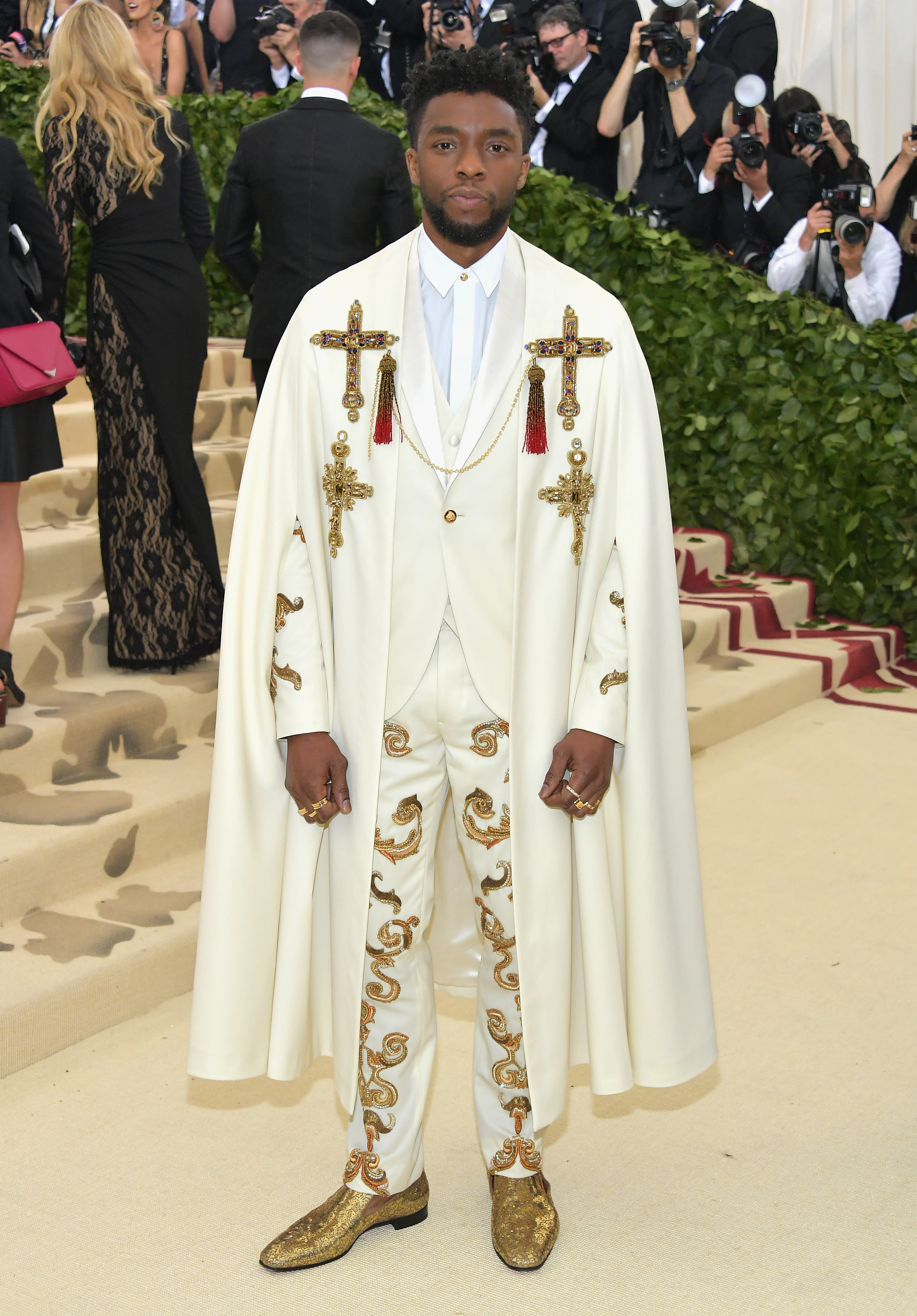 Images of celebrities at the Met Gala in the 2010s.