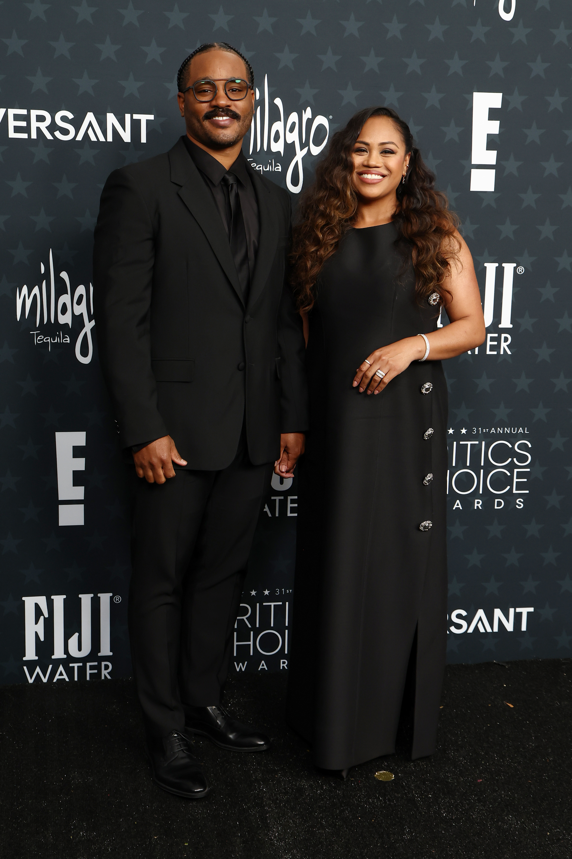 Ryan Coogler and Zinzi Evans at the 2026 Critics Choice Awards