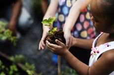 Child with tree