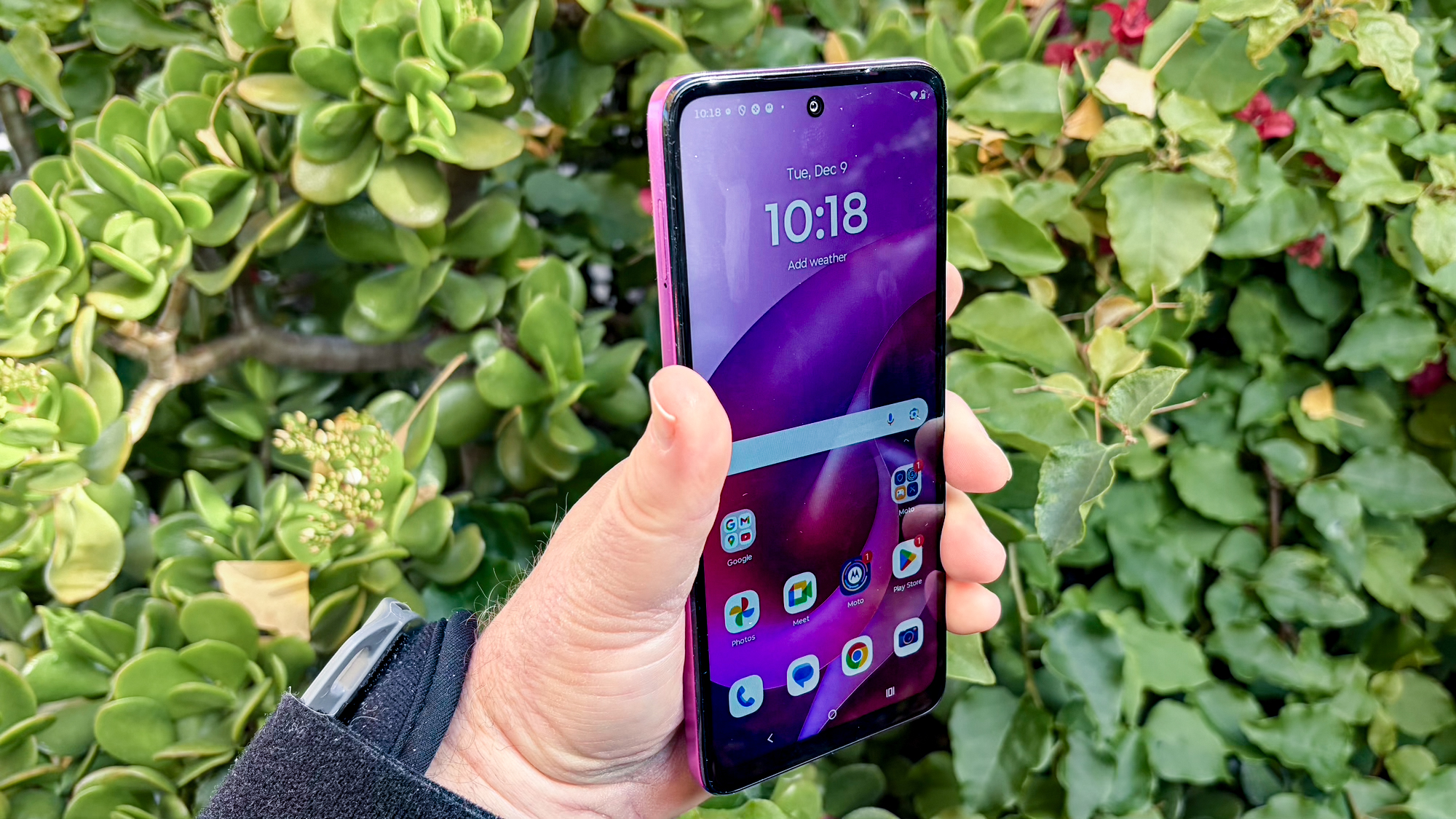 Moto G (2026) in hand