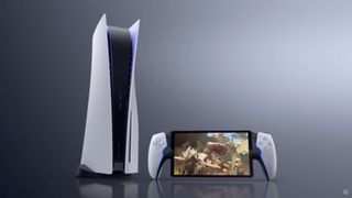 Screenshot of the PS5 and the upcoming PS5 handheld cloud gaming device.