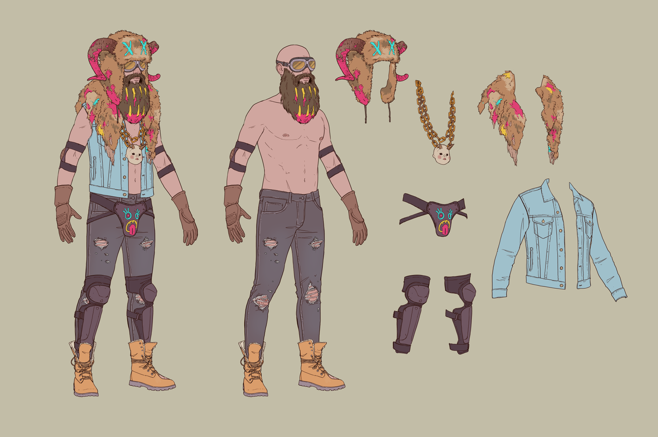 Making Dustborn's art; concept art for a video game