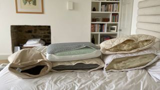 Best cooling pillows piled together