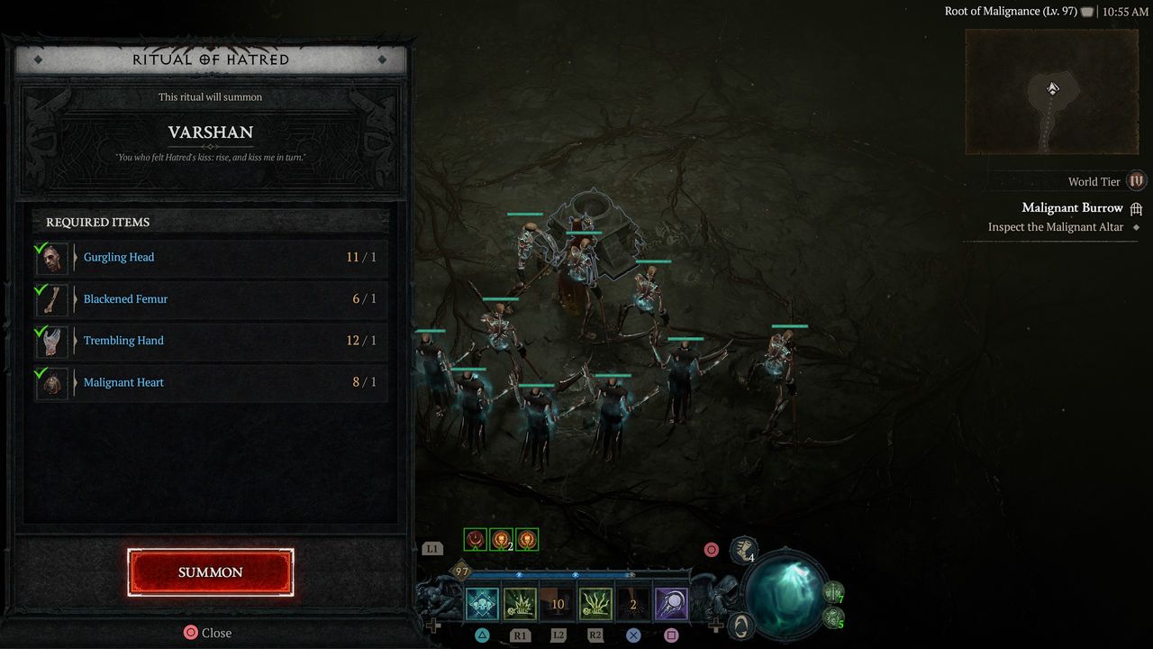 Diablo 4 Varshan - Malignant Altar