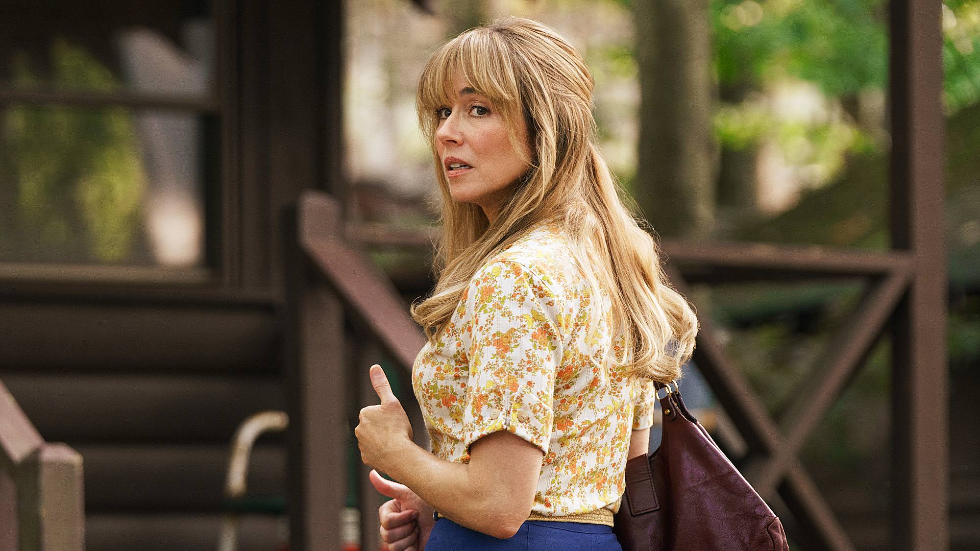 Linda Cardellini as Pamela Voorhees in "Crystal Lake" on Peacock