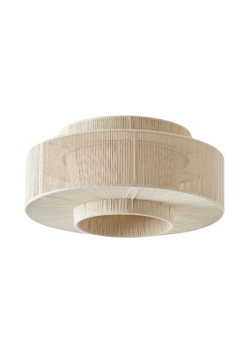 Linen Thread Flushmount Lace