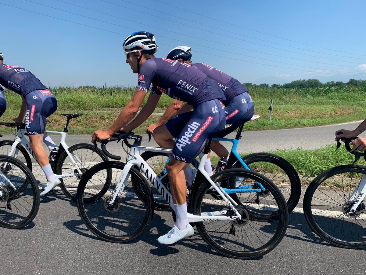 Mathieu van der Poel and his Alpecin-Fenix teammates preview the Milan-San Remo route for 2020