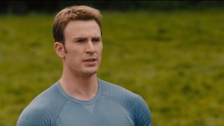 Steve Rogers arguing with Tony Stark in Avengers: Age of Ultron