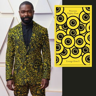A comparison between David Oyelowo and the 1984 book cover