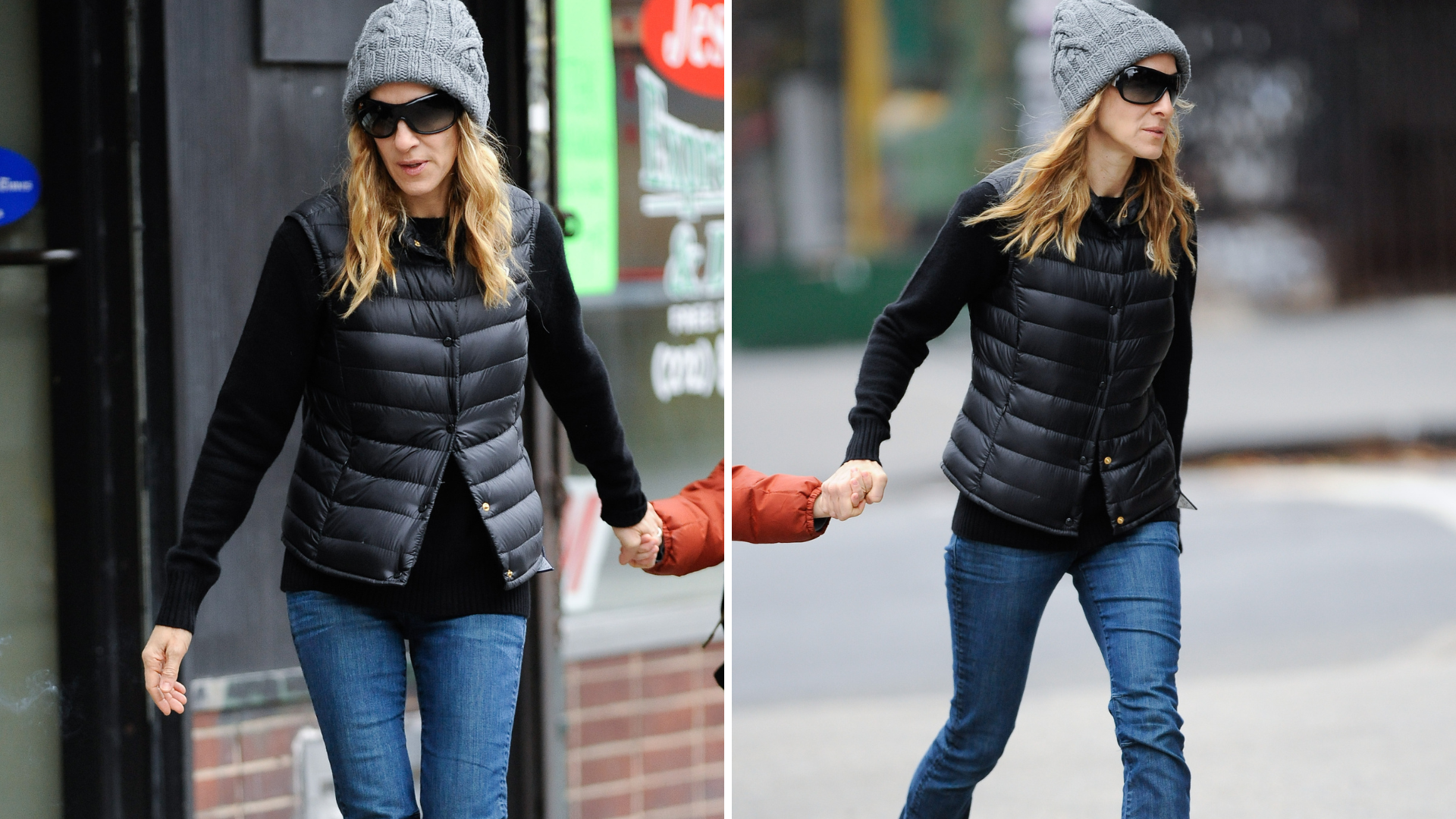 Sarah Jessica Parker nailed NYC winter in grey UGGs, slouchy jeans