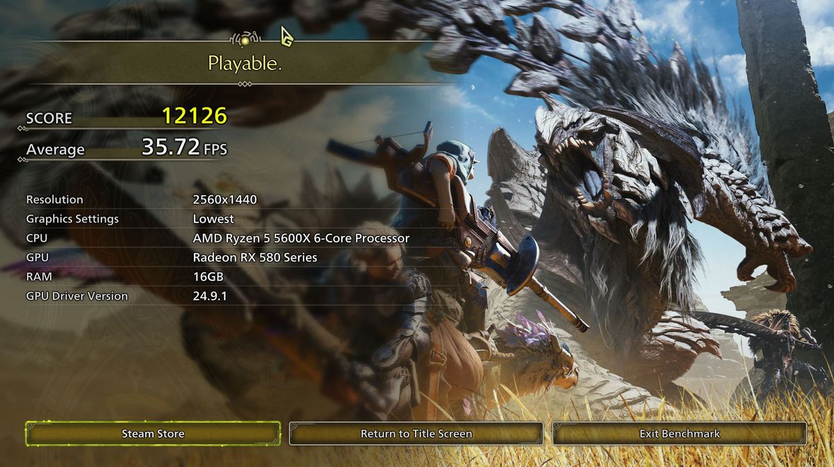 Monster Hunter Wilds performance test