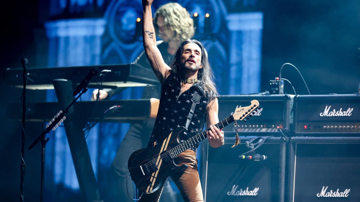 Nuno Bettencourt performs onstage at the MTV​ Video Music awards 2025 held at UBS Arena on September 07,‍ 2025 in ⁣New York,⁢ New York.