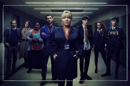 a promo shot of The Teacher with Sheridan Smith and Kelvin Fletcher posing