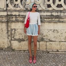 Laurença d'Orey in shorts