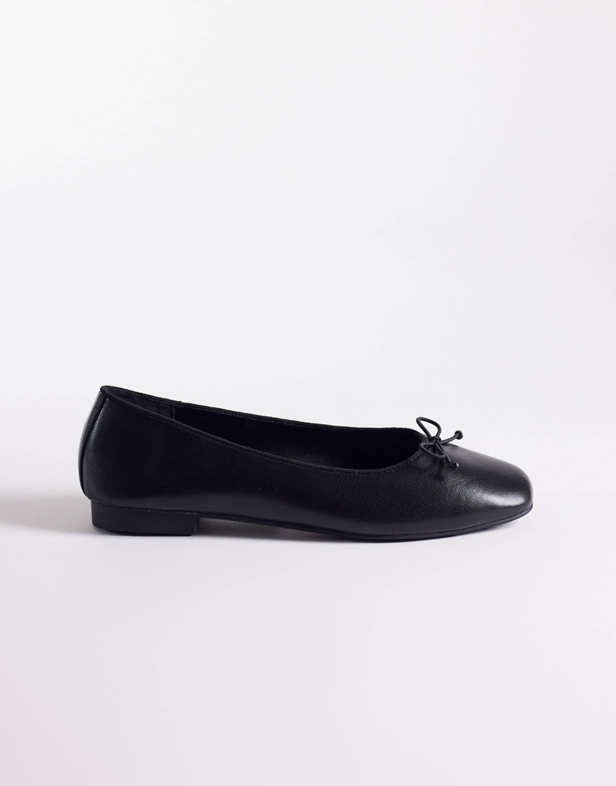 Asos Design Lion Bow Ballet Flats in Black