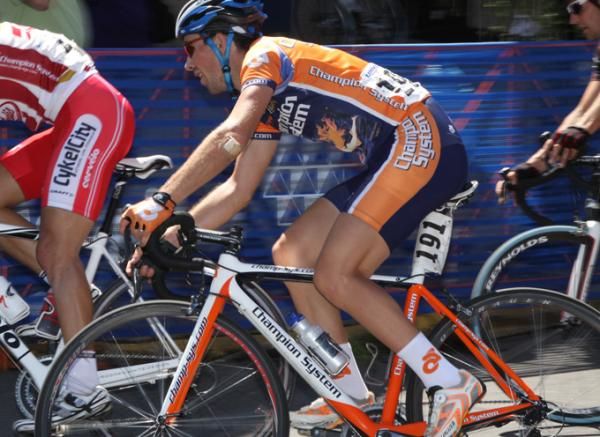 New York based rider Gavriel Epstein (Can) Champions Systems Racing stays alert on one of the dangerous corners.