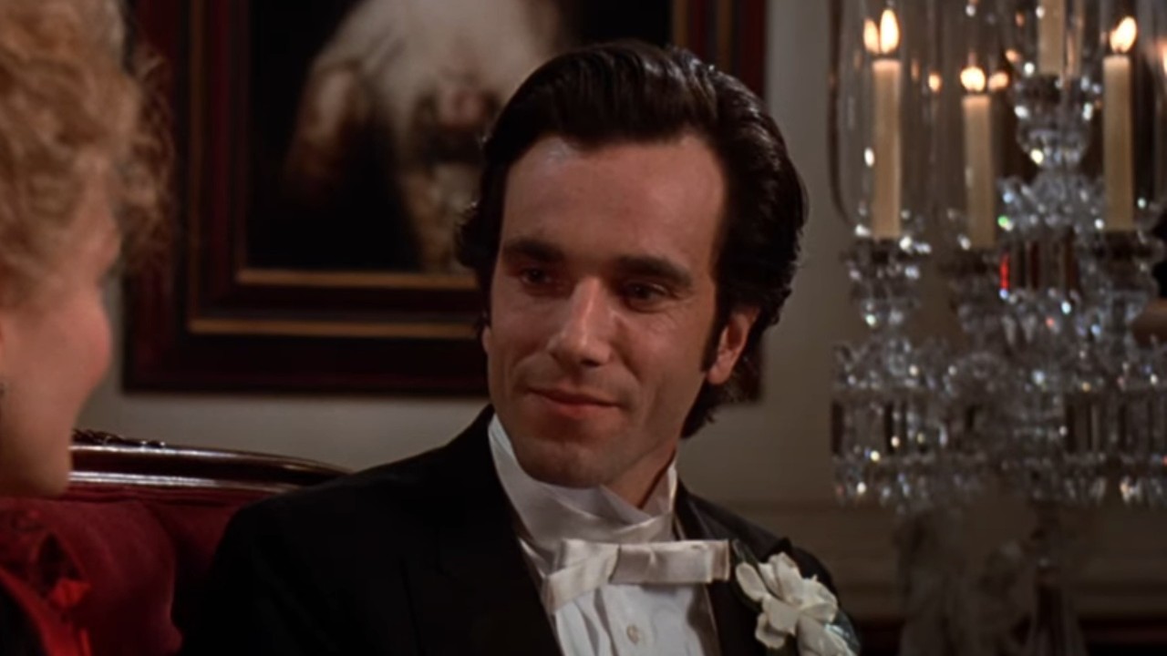 Daniel Day-Lewis having a conversation in The Age of Innocence