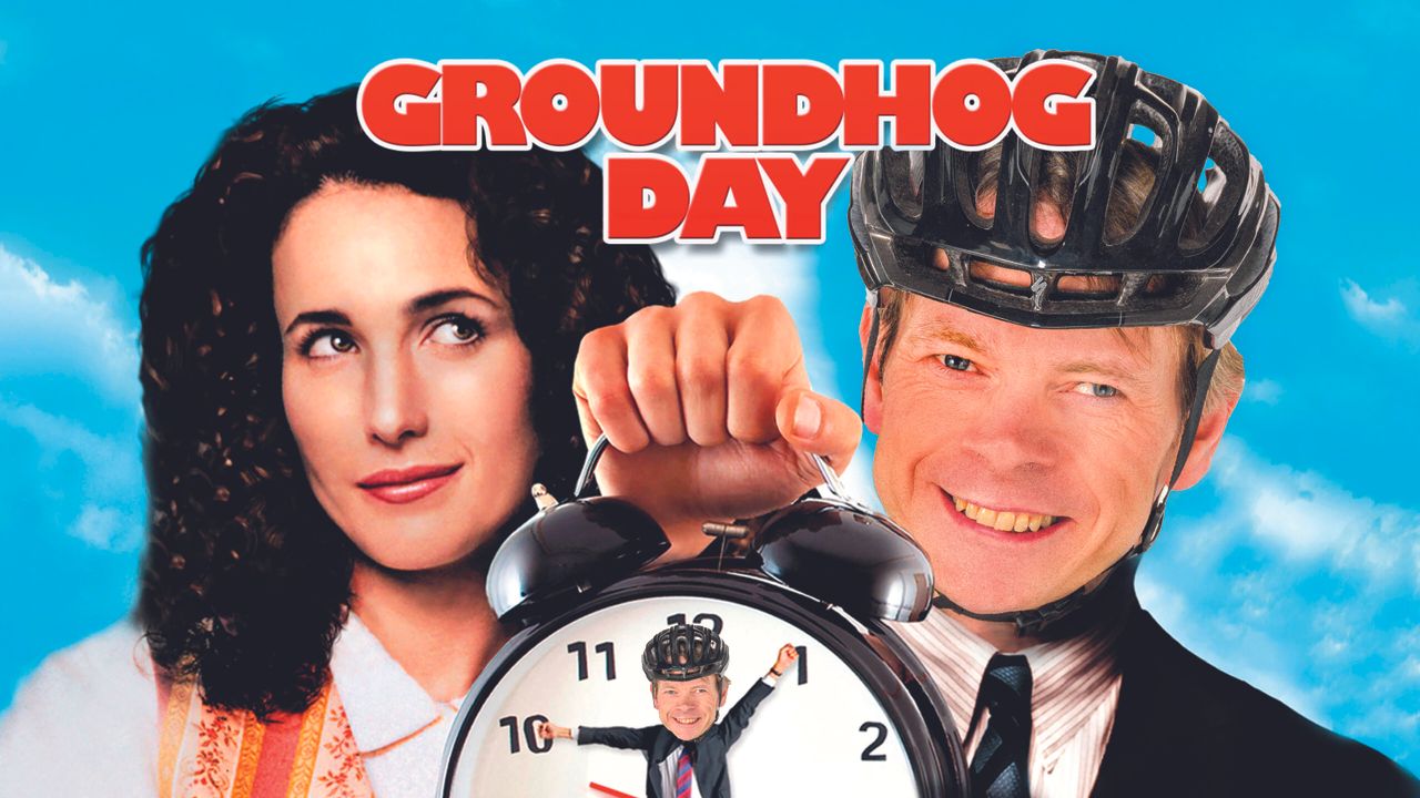 Dr Hutch&#039;s face pasted on a movie poster for Groundhog Day