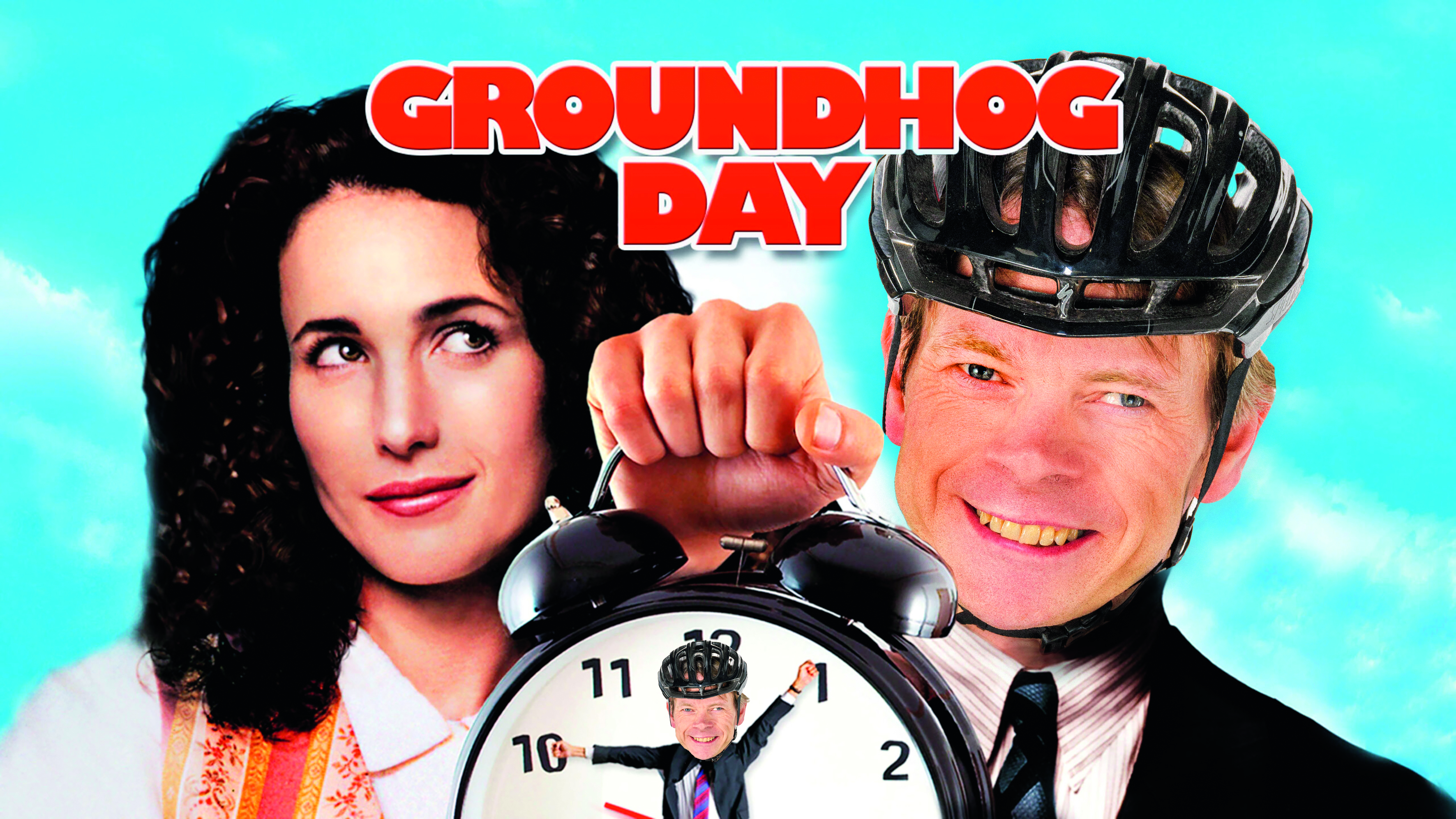 Dr Hutch&#039;s face pasted on a movie poster for Groundhog Day