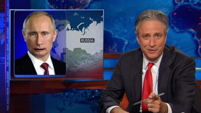 Jon Stewart breezily truth-squads Russia and U.S. conservatives on Flight 17