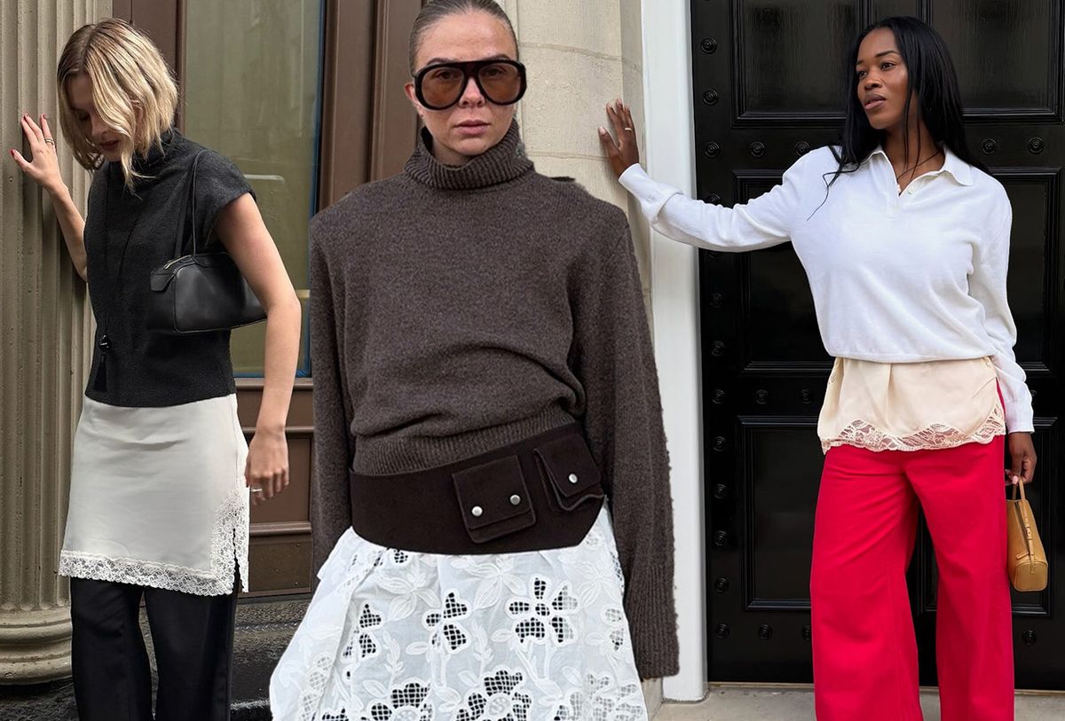 The "Weird" But Forward Way Fashion People Are Styling Their Sweaters for Fall 2025