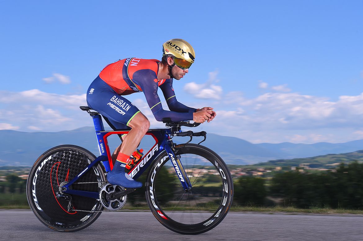Giovanni Visconti on stage 10 of the Giro d'Italia