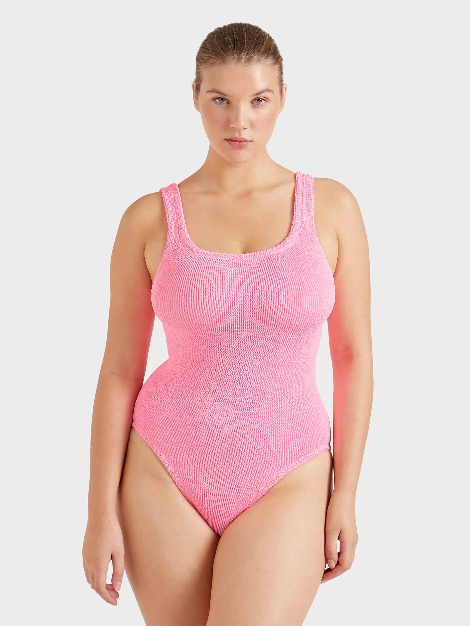 Hunza G, Coverage Square Neck Swimwear