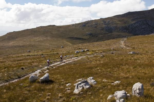 Racers on the penultimate stage