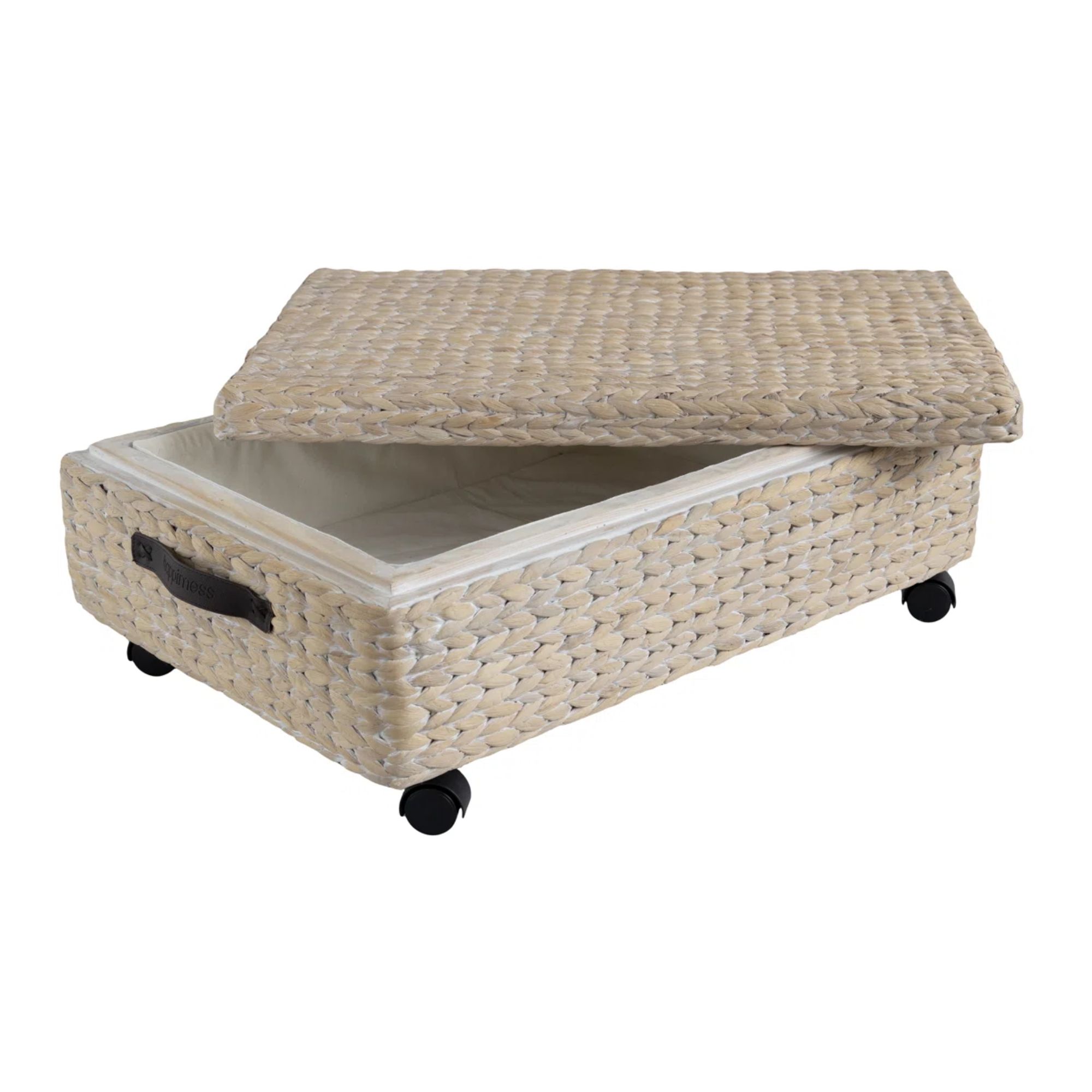 Underbed wicker basket