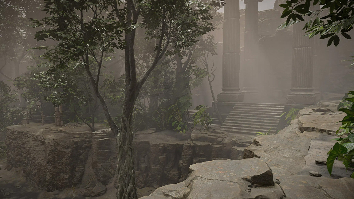 God of War multiplayer screens; game screens showing ancient Greek locations