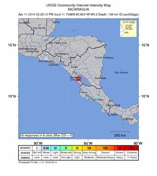 Nicaragua earthquake